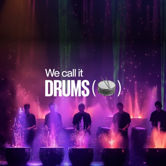 We call it Drums: colonne sonore in uno spettacolo di percussioni a LED Auditorium San Fedele