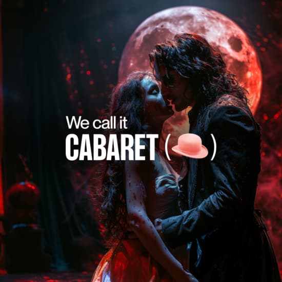 We call it Cabaret: Dracula Dance Show al chiaro di luna Teatro Ghione